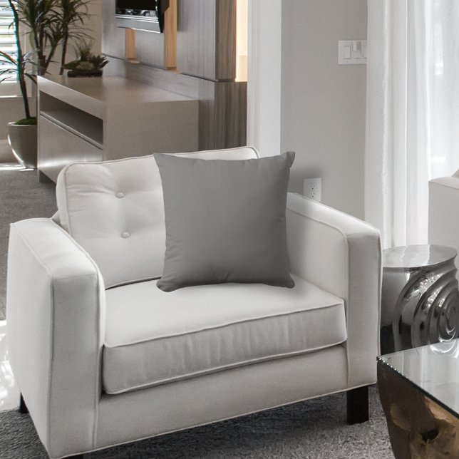 Basiskleur Storm grijs Kussen (Creator heeft geüpload)