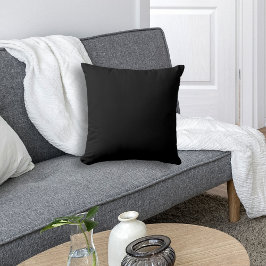 Basiskleur zwart kussen