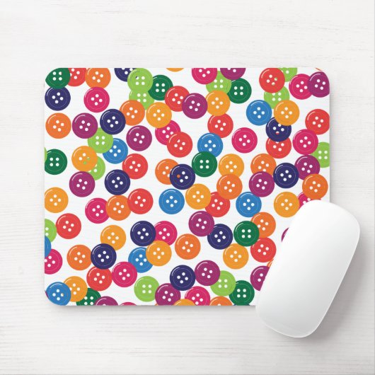 Basiskleuren-Buttonnen bewerken Muismat (Met muis)