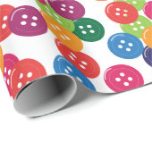 Basiskleuren-Buttonnen Cadeaupapier (Rol Hoek)