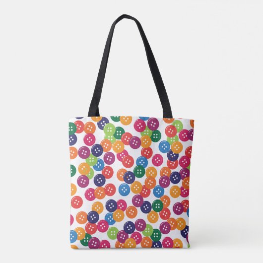 Basiskleuren-Buttonnen Tote Bag (Achterkant)