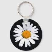 basisknopketen Daisy Black Sleutelhanger (Voorkant)