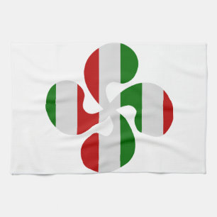 Basiskruis met meerdere kleuren theedoek