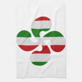 Basiskruis met meerdere kleuren theedoek (Verticaal)