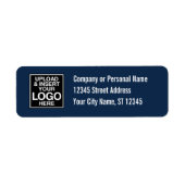 Basislabel voor het Kantoor- of bedrijfslogo Etiket (Voorkant)