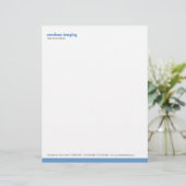 Basislijnpaneel Cerulean Letterhead Briefhoofd (Staand voorkant)