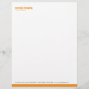 Basislijnpaneel Oranje briefhoofd
