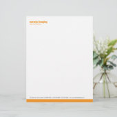 Basislijnpaneel Oranje briefhoofd (Staand voorkant)