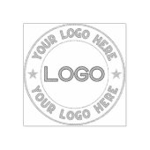 Basislogo aangepast rubberstempel (Afrduk)