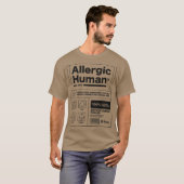 Basismodel Allergic Human van Tobe Fonseca T-shirt (Voorkant volledig)