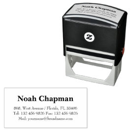 Basisnaam van professionele naam Contactgegevens Zelfinktende Stempel