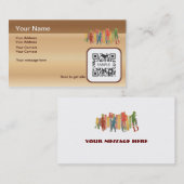 Basisonderwijs voor visitekaartjes (Voorkant / Achterkant)