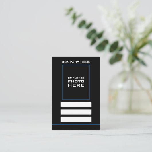 Basisontwerp, foto-ID-kaarten Visitekaartje (Staand voorkant)
