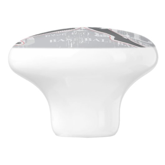 Basisontwerp Keramische aantrekkingskracht of knop (Zijkant)