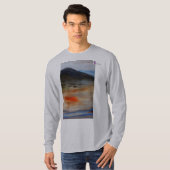 Basisontwerp van de L Sleeve Dark Mountain T-shirt (Voorkant volledig)