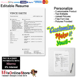 Basisontwerp voor cv-sjabloon Eenvoudige aanpassin