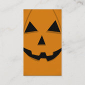 Basisontwerp voor Jack-O-Lantern-vorm Visitekaartje (Achterkant)