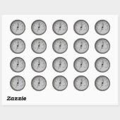 Basispleziermeter, Leeg Ronde Sticker (Vel)