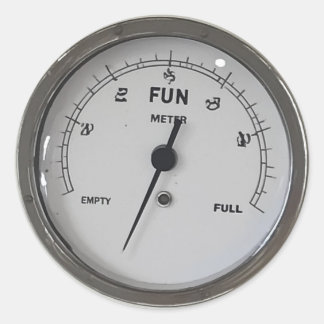 Basispleziermeter, Leeg Ronde Sticker