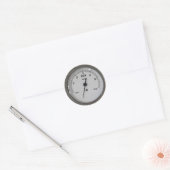 Basispleziermeter, Leeg Ronde Sticker (Envelop)