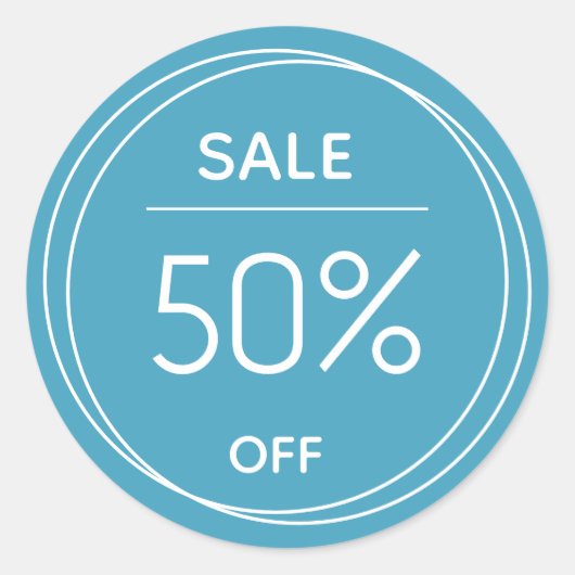 Basispromotie voor blauwe winkels - sticker (Voorkant)