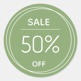 Basispromotie voor groene winkels - sticker