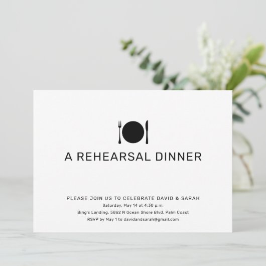 Basisrepetitie diner kaart (Staand voorkant)