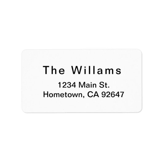 Basisretourlabel Etiket (Voorkant)