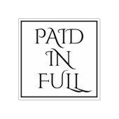 Basisrubberen stempel "BETAALD IN VOLLEDIG" (Afrduk)