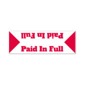 Basisrubberen stempel "volledig betaald" (Design)