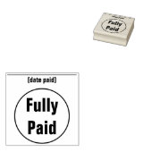 Basisrubberen stempel "volledig betaald" (Gestempeld)