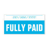 Basisrubberen stempel "VOLLEDIG BETAALD" (Design)
