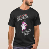 Basisschool Afstuderen Funny Graduat T-shirt (Voorkant)