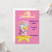 Basisschool afstuderen kaart (Voorkant / Achterkant in situ)