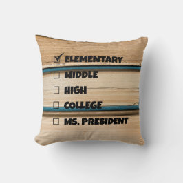 Basisschool Afstuderen Ms. President Kussen