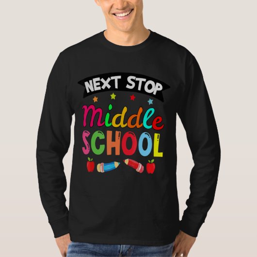 Basisschool basisschool volgend einde middelbare s t-shirt (Voorkant)