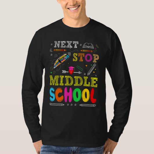 Basisschool basisschool volgend einde middelbare s t-shirt (Voorkant)