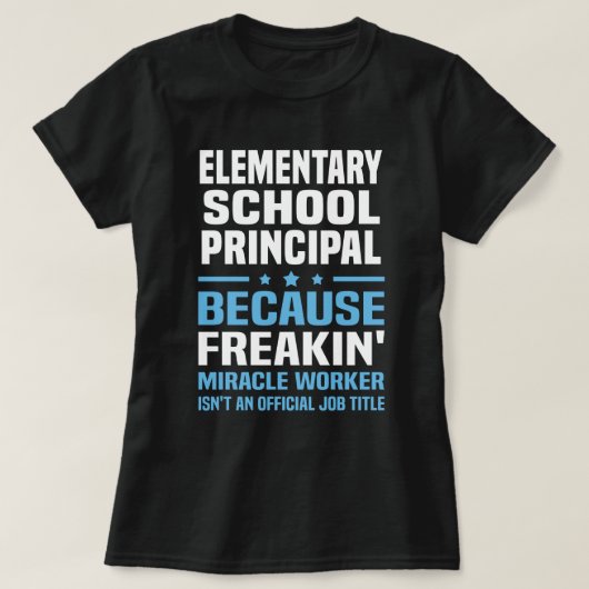Basisschool directeur t-shirt (Design voorkant)