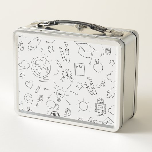 Basisschool gepersonaliseerd wit & zwart (Achterkant)