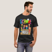 Basisschool ingeschreven verpleegsters terug naar t-shirt (Voorkant volledig)