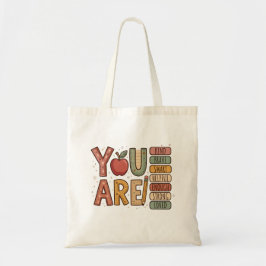 Basisschool Je Bent Vriendelijk Moedig Inspirerend Tote Bag