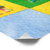 Basisschool klaslokaal onderwijzer leraar perfect poster (Hoek)