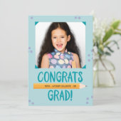 Basisschool Meisje Afstuderen Kaart (Staand voorkant)