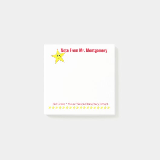 Basisschool — Notities voor docenten Post-it® Notes (Voorkant)