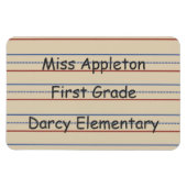 Basisschool papier flexi magneet (Horizontaal)