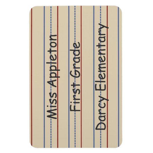 Basisschool papier flexi magneet (Verticaal)