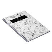 Basisschool Persoonlijke witte & zwarte Notitieboek (Rechterzijde)