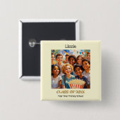 Basisschool schoolverlater Klasse van de Button (Voorkant /achterkant)