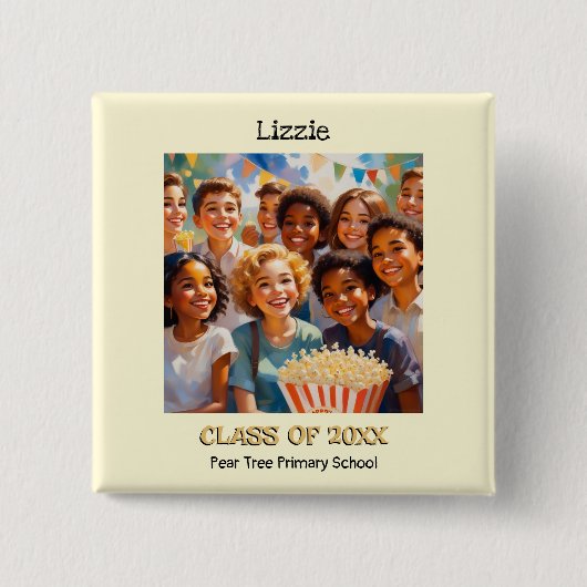 Basisschool schoolverlater Klasse van de Button (Voorkant)