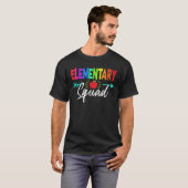 Basisschool Squad Leraar Student Team Terug Naar T-shirt (Voorkant volledig)